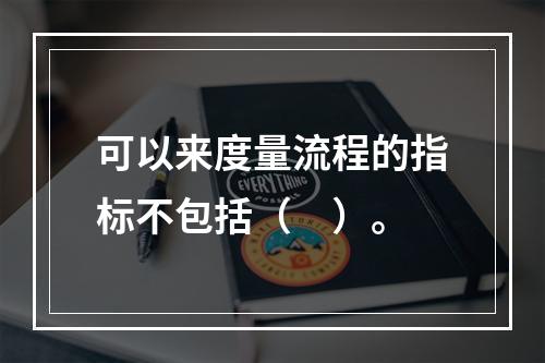 可以来度量流程的指标不包括（　）。