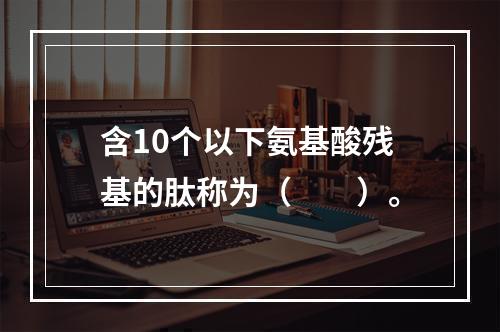 含10个以下氨基酸残基的肽称为（　　）。