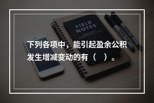 下列各项中，能引起盈余公积发生增减变动的有（　）。