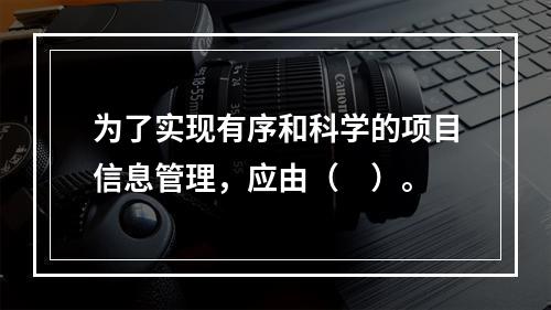 为了实现有序和科学的项目信息管理，应由（　）。