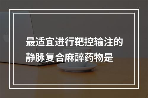 最适宜进行靶控输注的静脉复合麻醉药物是