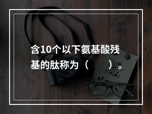 含10个以下氨基酸残基的肽称为（　　）。