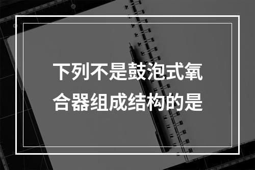 下列不是鼓泡式氧合器组成结构的是