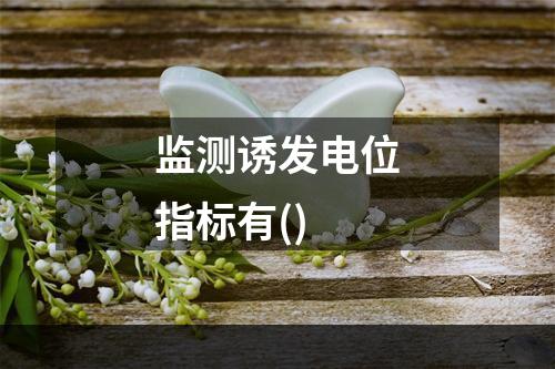 监测诱发电位指标有()