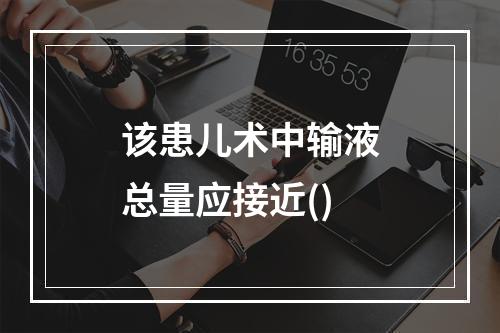 该患儿术中输液总量应接近()