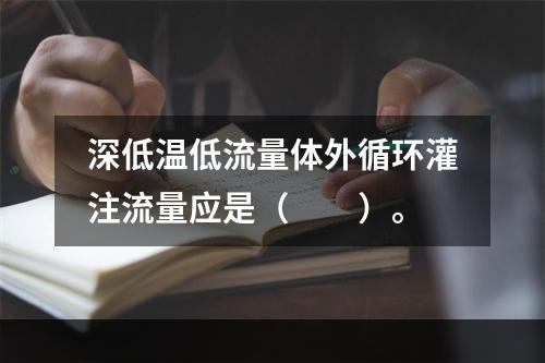 深低温低流量体外循环灌注流量应是（　　）。