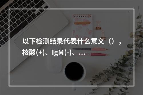 以下检测结果代表什么意义（），核酸(+)、IgM(-)、Ig