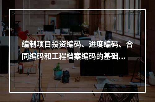 编制项目投资编码、进度编码、合同编码和工程档案编码的基础是（