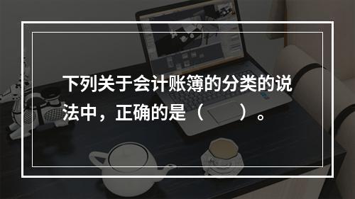 下列关于会计账簿的分类的说法中，正确的是（　　）。