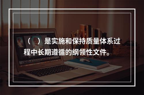 （　）是实施和保持质量体系过程中长期遵循的纲领性文件。