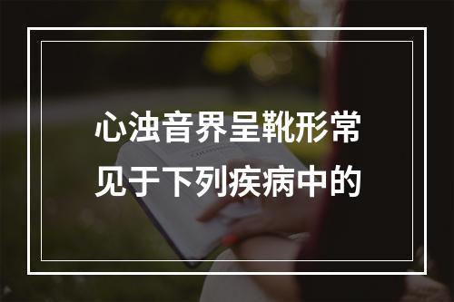 心浊音界呈靴形常见于下列疾病中的