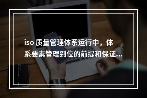 iso 质量管理体系运行中，体系要素管理到位的前提和保证是(