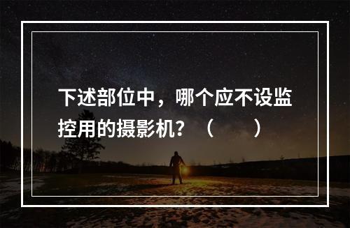 下述部位中，哪个应不设监控用的摄影机？（　　）