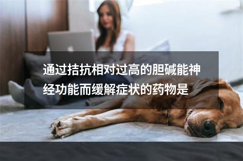 通过拮抗相对过高的胆碱能神经功能而缓解症状的药物是