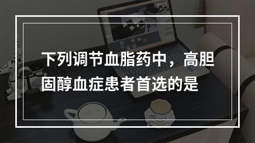 下列调节血脂药中，高胆固醇血症患者首选的是