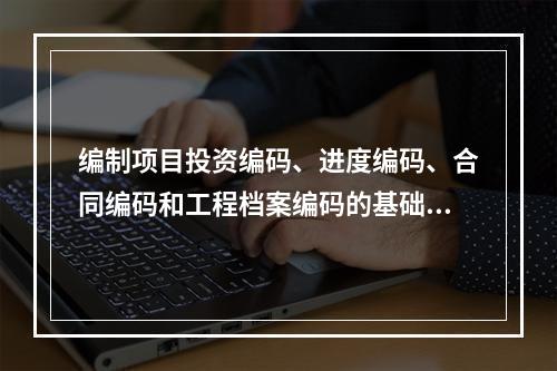 编制项目投资编码、进度编码、合同编码和工程档案编码的基础是（