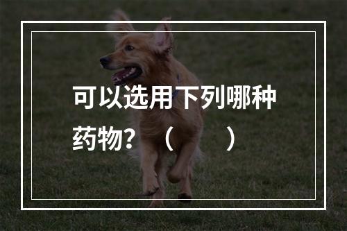 可以选用下列哪种药物？（　　）