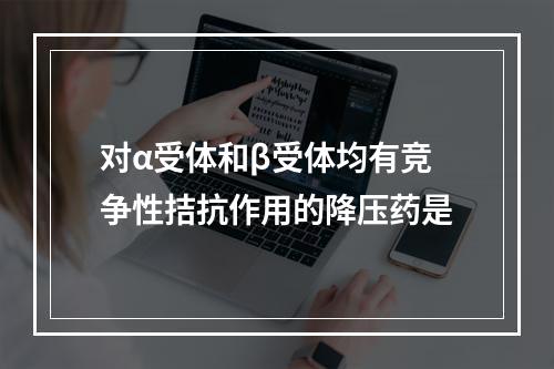 对α受体和β受体均有竞争性拮抗作用的降压药是