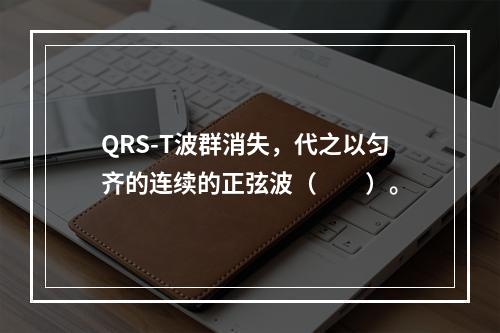 QRS-T波群消失，代之以匀齐的连续的正弦波（　　）。