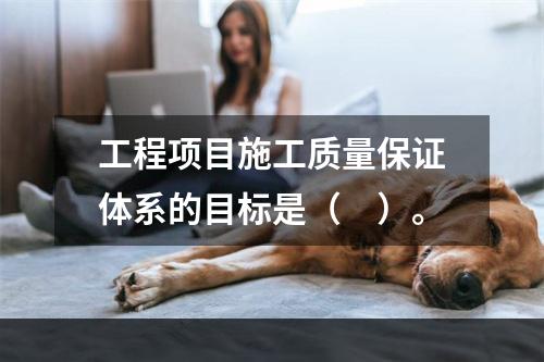 工程项目施工质量保证体系的目标是（　）。