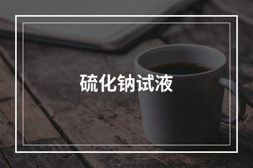 硫化钠试液