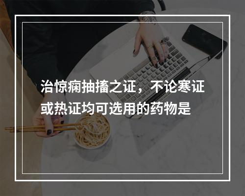 治惊痫抽搐之证，不论寒证或热证均可选用的药物是