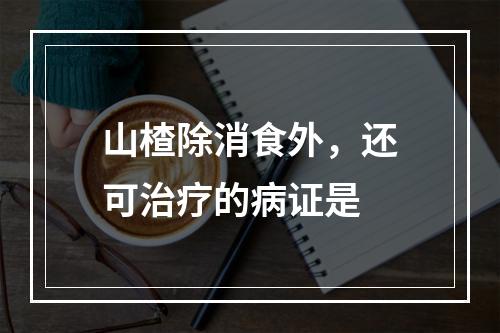 山楂除消食外，还可治疗的病证是