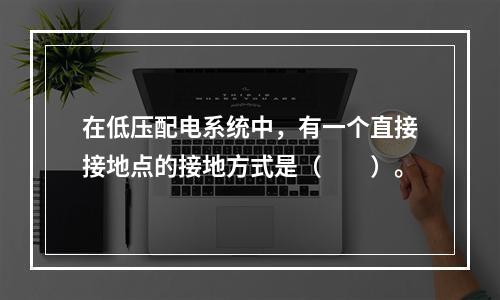 在低压配电系统中，有一个直接接地点的接地方式是（　　）。