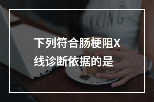 下列符合肠梗阻X线诊断依据的是