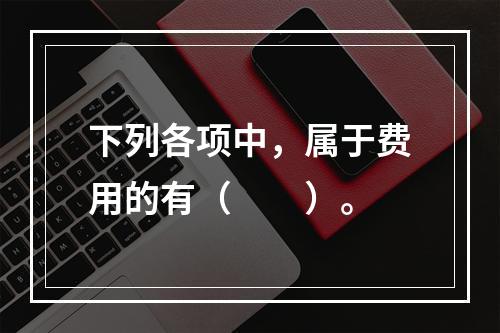 下列各项中，属于费用的有（　　）。