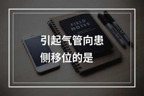 引起气管向患侧移位的是