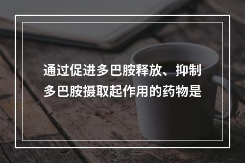 通过促进多巴胺释放、抑制多巴胺摄取起作用的药物是