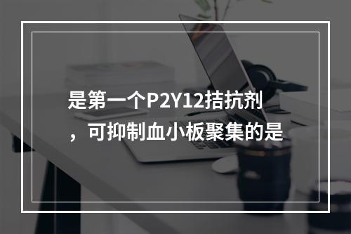 是第一个P2Y12拮抗剂，可抑制血小板聚集的是