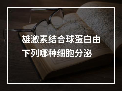 雄激素结合球蛋白由下列哪种细胞分泌