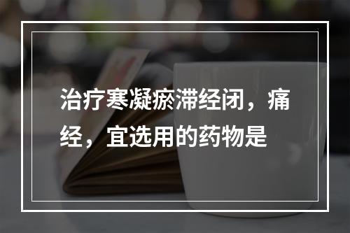 治疗寒凝瘀滞经闭，痛经，宜选用的药物是