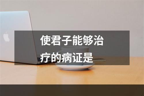 使君子能够治疗的病证是