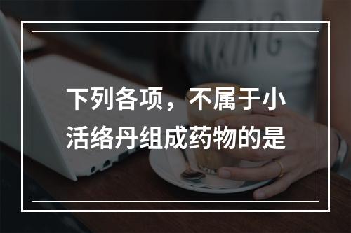 下列各项，不属于小活络丹组成药物的是