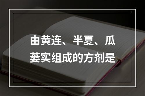 由黄连、半夏、瓜蒌实组成的方剂是