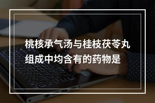 桃核承气汤与桂枝茯苓丸组成中均含有的药物是