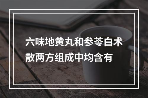 六味地黄丸和参苓白术散两方组成中均含有