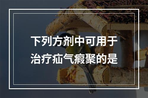 下列方剂中可用于治疗疝气瘕聚的是