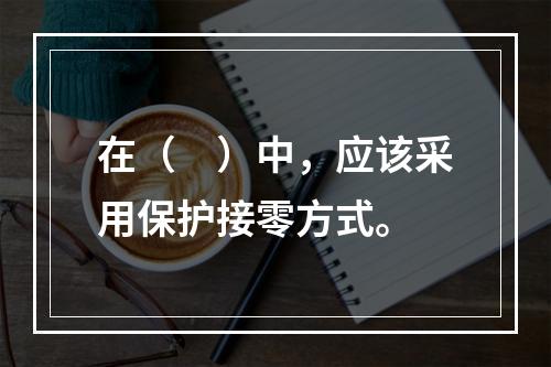 在（　）中，应该采用保护接零方式。