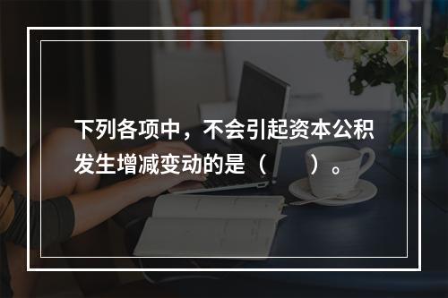 下列各项中，不会引起资本公积发生增减变动的是（　　）。