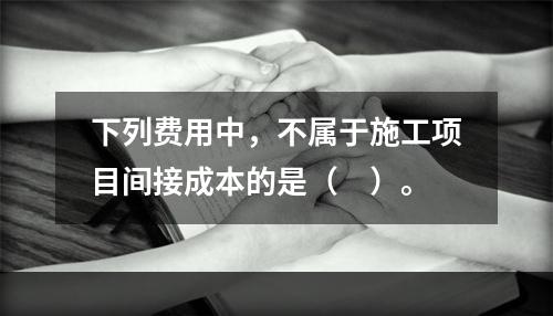 下列费用中，不属于施工项目间接成本的是（　）。