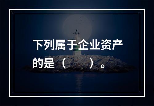 下列属于企业资产的是（　　）。