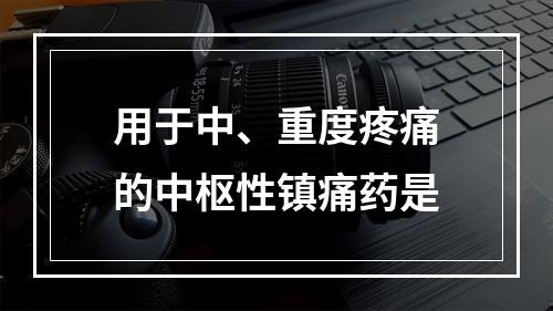 用于中、重度疼痛的中枢性镇痛药是