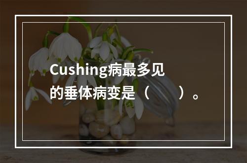 Cushing病最多见的垂体病变是（　　）。