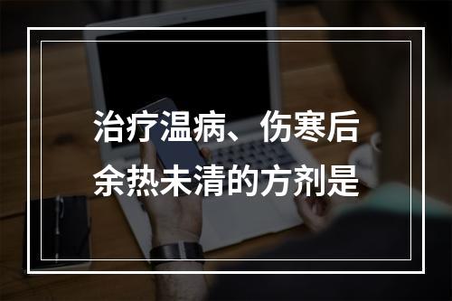 治疗温病、伤寒后余热未清的方剂是