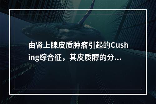 由肾上腺皮质肿瘤引起的Cushing综合征，其皮质醇的分泌（