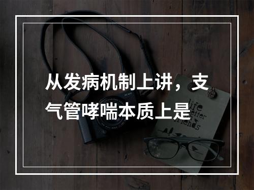 从发病机制上讲，支气管哮喘本质上是